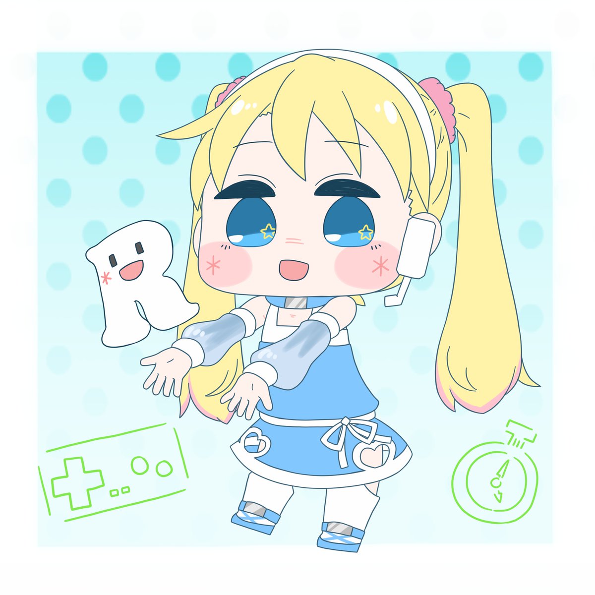 「今日も一日  RTAちゃん #RTAinJapan」|はつねネガメのイラスト