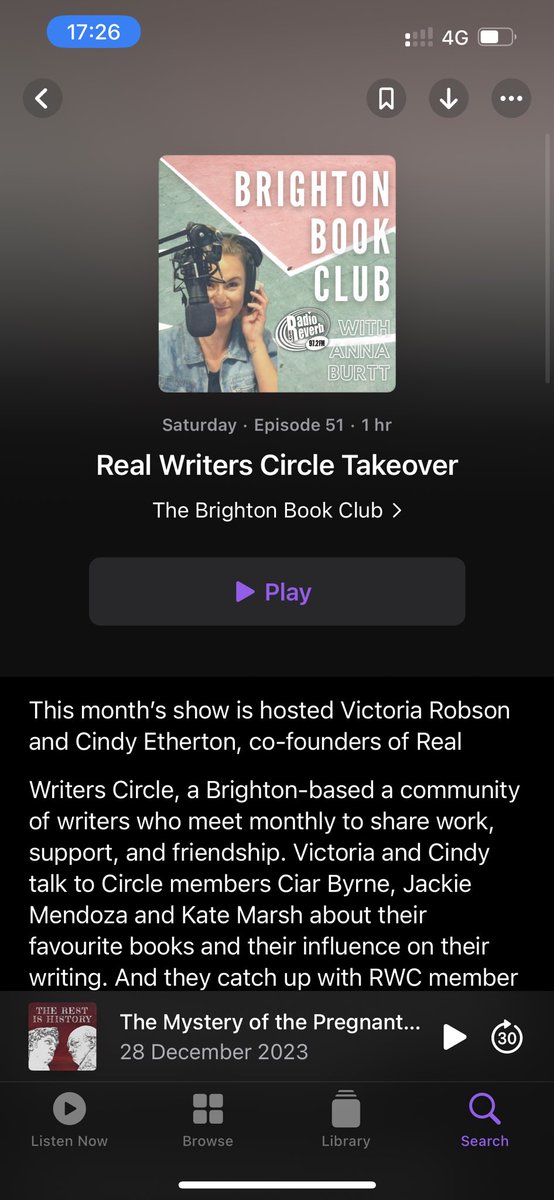 It was a real pleasure to join fellow members of the Real Writers Circle to discuss our favourite books the Brighton Book Club podcast @radioreverb - can you guess which books I chose? podcasts.apple.com/gb/podcast/rea…