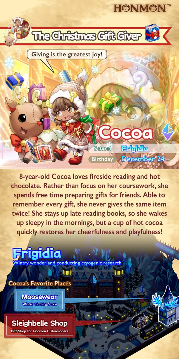 ErikElectra's tweet photo. Cocoa Winters: How does a little girl who gives so much get so strong? ๐ง๐ฝ
Battle her, and you'll feel it: Spirit! โจ
Her #Honmon turn from plushies to powerhouses to deliver her victory. ๐งธ
Just like she delivers them gifts.๐
Selflessness is her strength! ๐ https://t.co/BXmlanSi5e
