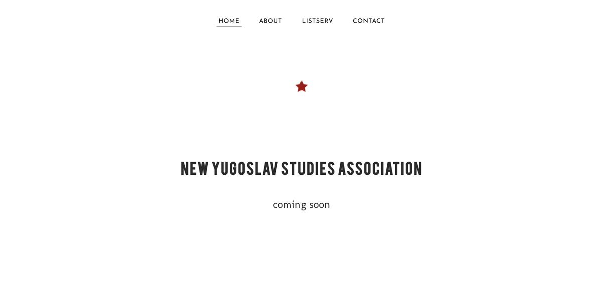 boyanav's tweet photo. I am so happy to say that with a group of amazing colleagues we have established the New Yugoslav Studies Association! We have a placeholder for a website thx to amazing @enaselimo
https://t.co/XBcsHHy5ZK https://t.co/DJzR7ugARl