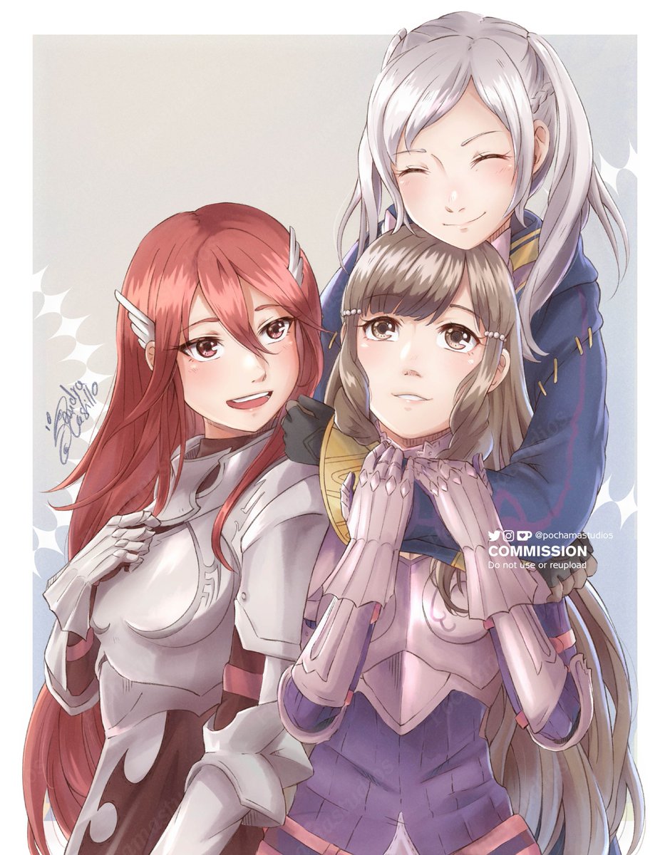 pochamastudios's tweet image. Robin, Sumia and Cordelia ~ Fire Emblem ~
🌸Commission for @TheSegirly

I hope you like it 🥹🩷
Thank you so much!

#FireEmblem #FireEmblemAwakening
#Robin #Sumia #Cordelia #Daraen