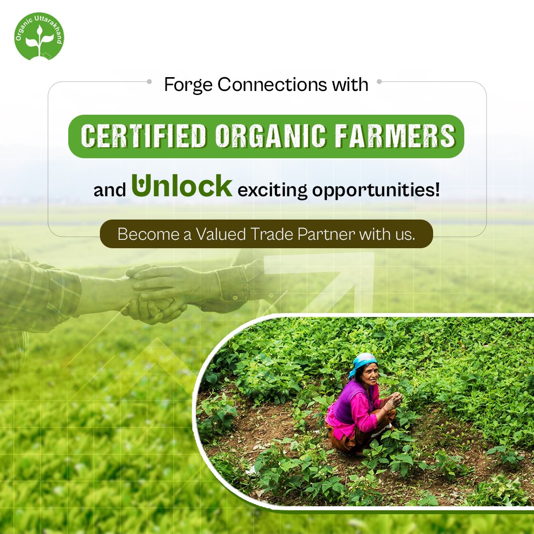 Connect with #OrganicFarmers certified by Uttarakhand Organic Commodity Board & support #OrganicAgriculture. 

Register now at uocb.org/buyer/ to seize limitless business opportunities.

#UttarakhandOrganic