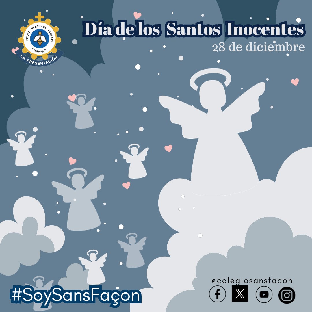 colsansfacon's tweet photo. Día de los Santos Inocentes "Hoy se conmemora a los Niños Inocentes que Herodes mandó a ejecutar" #DíaDeLosSantosInocentes #SoySansFaçon #Colpres #Dominicas #Dominicos https://t.co/LAna4HOXxs
