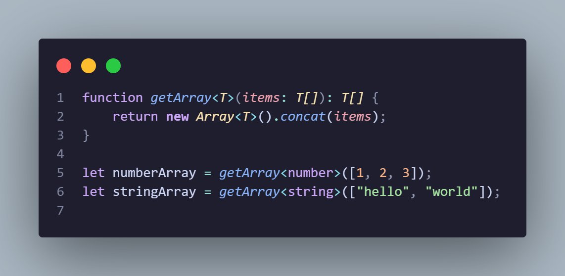 Pankaj_SinghR's tweet photo. I have made Generics simpler with 3 examples using TypeScript : 👇
Generics are reusable components that work with a variety of types rather than a single one
This adds flexibility and type safety to functions, classes, and interfaces.
#advancetypescript #typescript #codeforlife https://t.co/F3CWNx7mn6