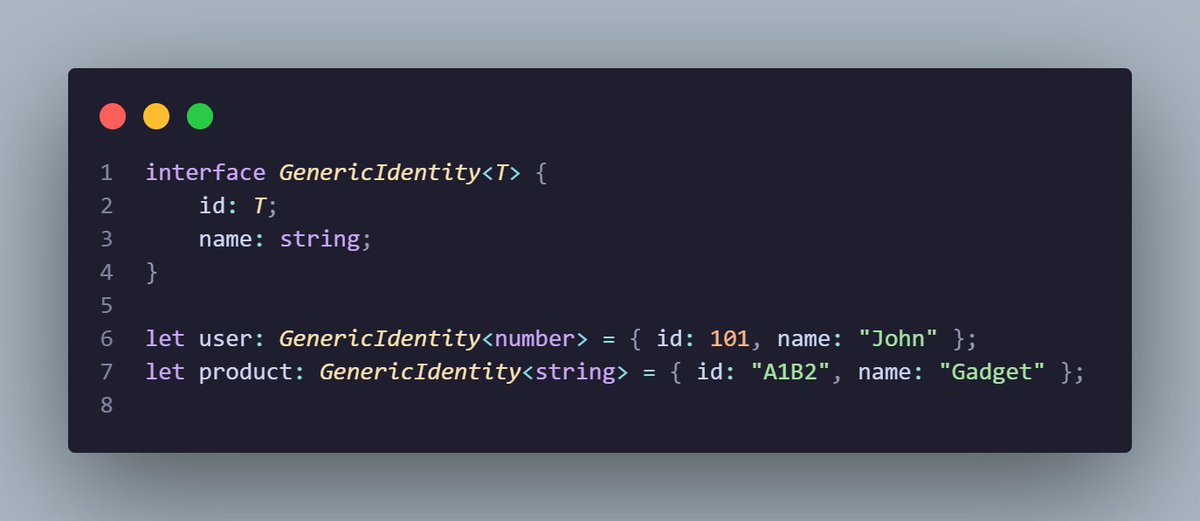 Pankaj_SinghR's tweet photo. I have made Generics simpler with 3 examples using TypeScript : 👇
Generics are reusable components that work with a variety of types rather than a single one
This adds flexibility and type safety to functions, classes, and interfaces.
#advancetypescript #typescript #codeforlife https://t.co/F3CWNx7mn6