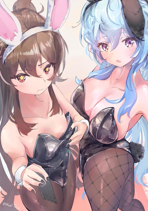 #今年も残りわずかなので今年一番伸びた絵を貼る バニーの日のイラストでした いつも沢山見ていただけて有難です