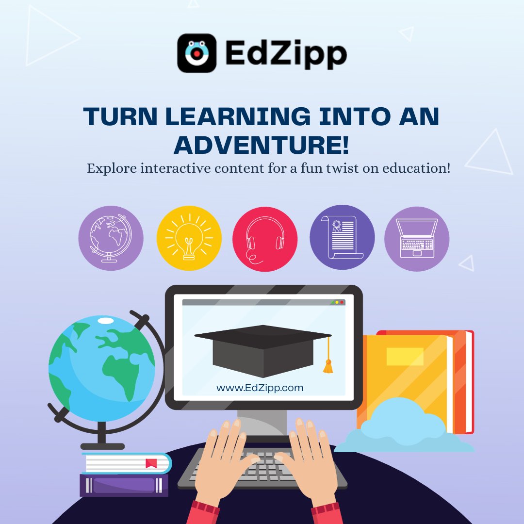 EdZippcom's tweet photo. 🌈 Who said learning has to be dull?
 🚫 Break the monotony and discover a new way to absorb information. 

✨ Don't just study – play, explore, and conquer the fascinating realm of learning. 🏆

Tag your fellow explorers and let's revolutionize the way we learn! 🌍

#EdZipp https://t.co/PIMRBalhC3