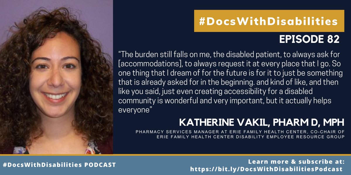 DocsWith's tweet photo. 1/2 🧵Thrilled to launch #DocsWithDisabilities Ep. 82 

1. This is our guest co-hosts first interview! Congrats Dr. @KrutiParikhShah 👏

2: This is our second #Pharmacist interview 🎇 

3: This is a #WomenForWomen episode where two women who share #DisabilityExperience chat. ❤️ https://t.co/UJ1dzo22qw
