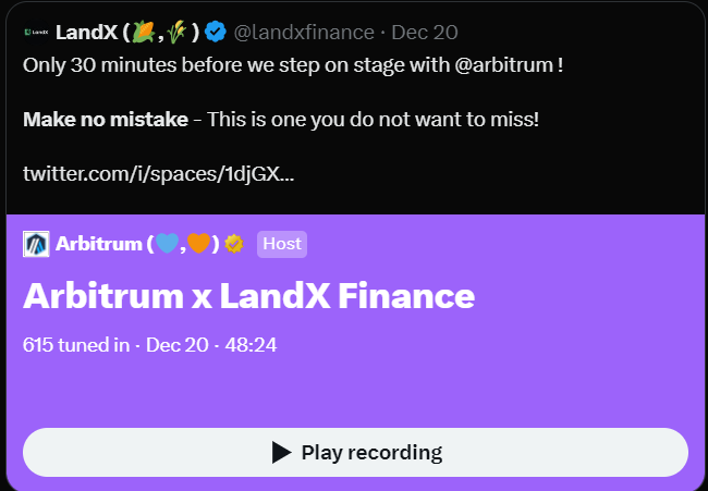 ManilaMax1's tweet photo. 1/2
Introduction to xToken Lots - xBasket index fund token
👀
👉https://t.co/mWuwrIXkKx
Farmers Market #52: Web3 Marketing
1st xBasket Token Lot Sale - Sold out!
#Gateiolive AMA with @landxfinance
AMA with @arbitrum
Continuous marketing (information campaign) https://t.co/VJrmjxyk0O