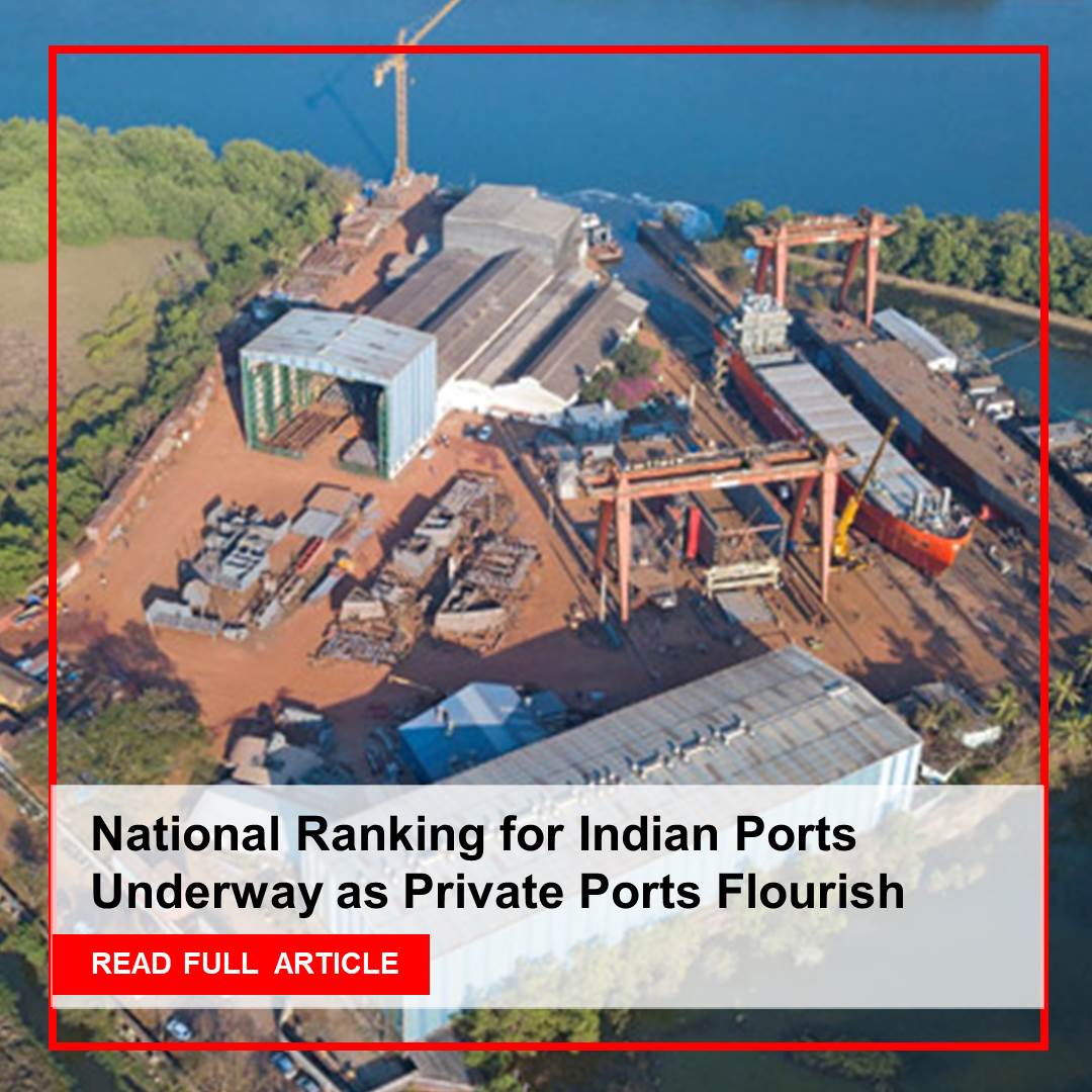 CWmagazine's tweet photo. India's ports are in the fast lane!
A new national ranking system is coming, boosting efficiency and competition across 230+ ports.
Read the Entire Article: https://t.co/Kik7bpBBPD
.
.
#ConstructionWorld #PrivatePortsIndia #MaritimeGrowth #TradeEfficiency #LogisticsRevolution https://t.co/uvo3drYOID