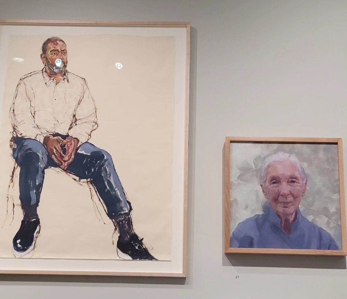 RhianMackenzie's tweet photo. Final two winning portraits ticked off ✅️ @SkyArts #PortraitArtistOfTheYear https://t.co/Lo0XXgSqfE