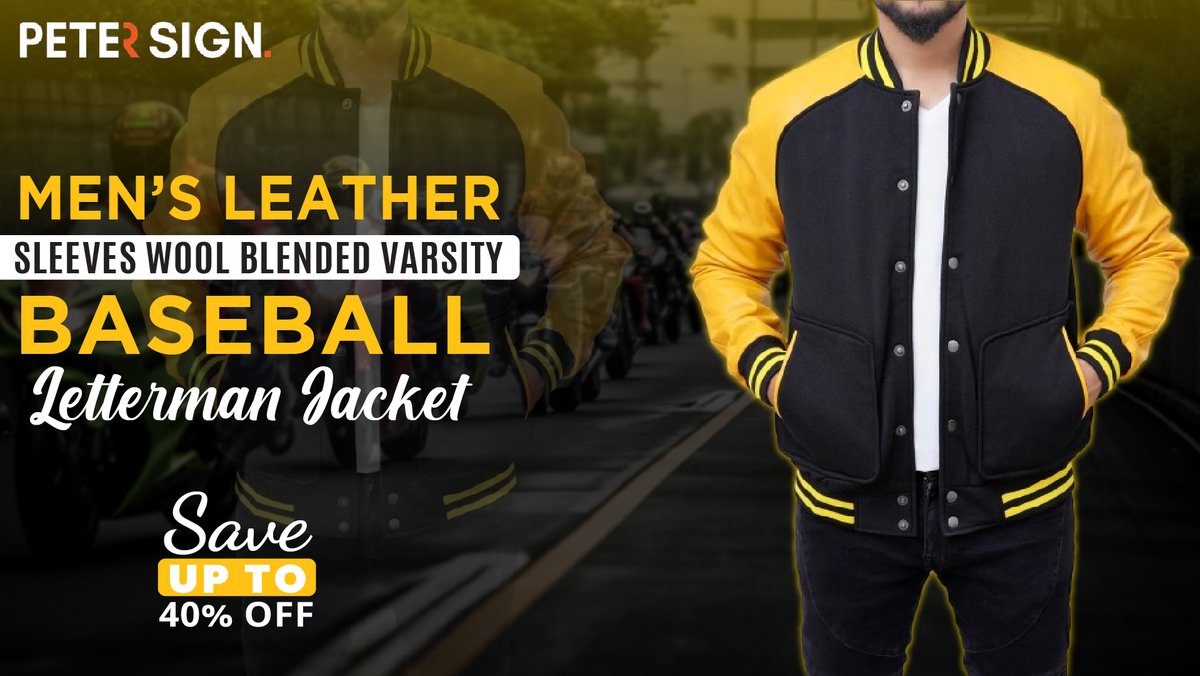 Petersign9's tweet image. Men’s Leather Sleeves Wool Blended Varsity Baseball Letterman Jacket
BUY NOW
shorturl.at/yHQZ8
#baseballjacket #lettermanjacket #winter #newyear #sale #menswear #mensfashion #trendingjacket #summerWear #sportswear #varsity #clothjacket