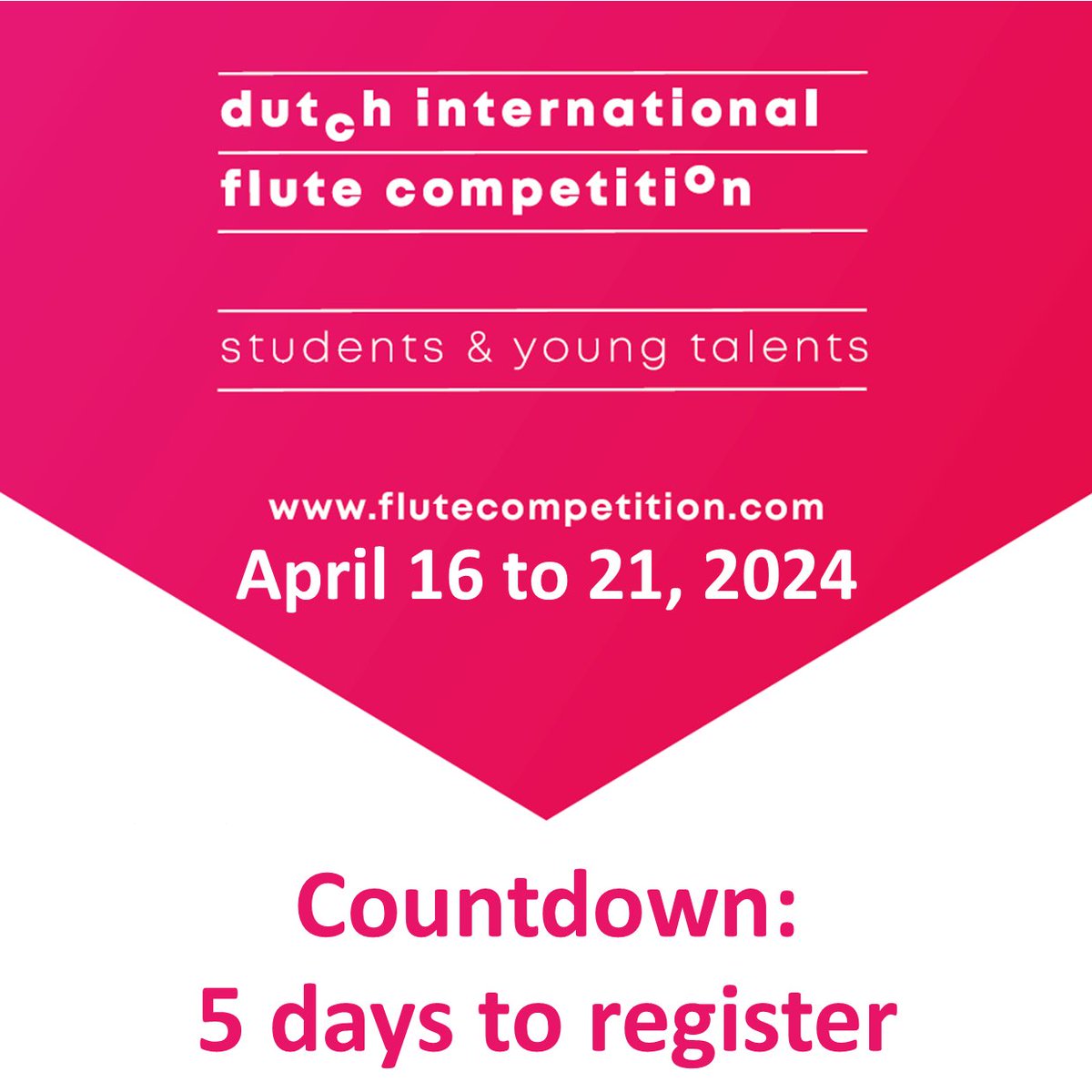 Register for the Dutch International #flute #Competition 2024 before January 1 at flutecompetition.com 
+ Grand Finale with orchestra. 
Get inspired and listen to the competition recordings at YouTube @dutchflutecompetitions
#talent  #students #musicians  #ClassicalMusic