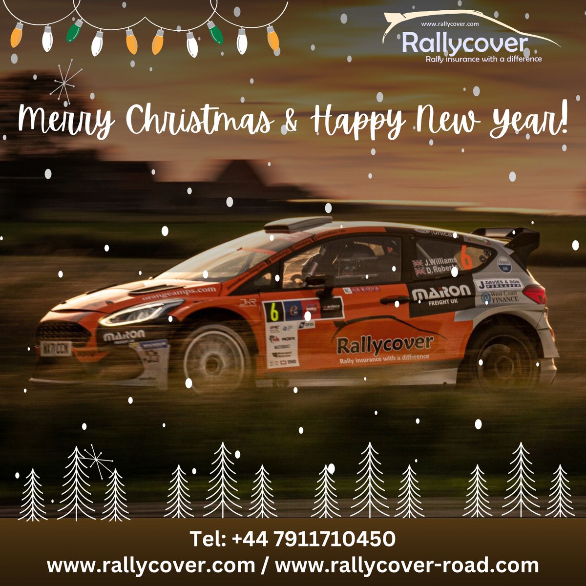 rallycover's tweet photo. Wishing all our clients a lovely festive season and a Rally Happy New Year! 📷

We're ready to support with all your motorsport insurance needs in 2024 – onstage, storage, cargo, between stages and third party road risk – to keep your precious motorsport vehicles safe! https://t.co/iTFqqrieJ2