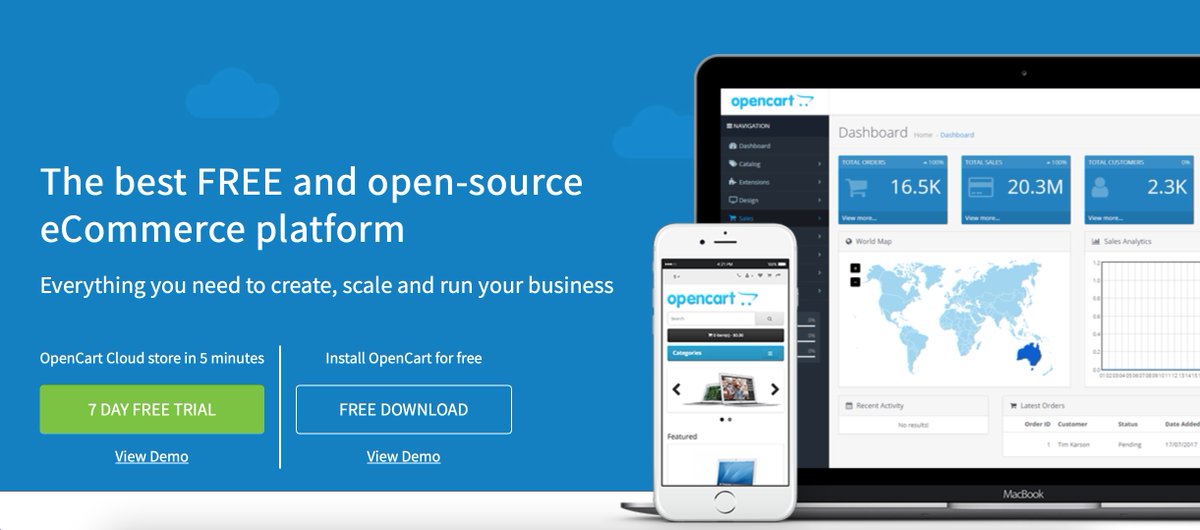 OpenCart tweet media