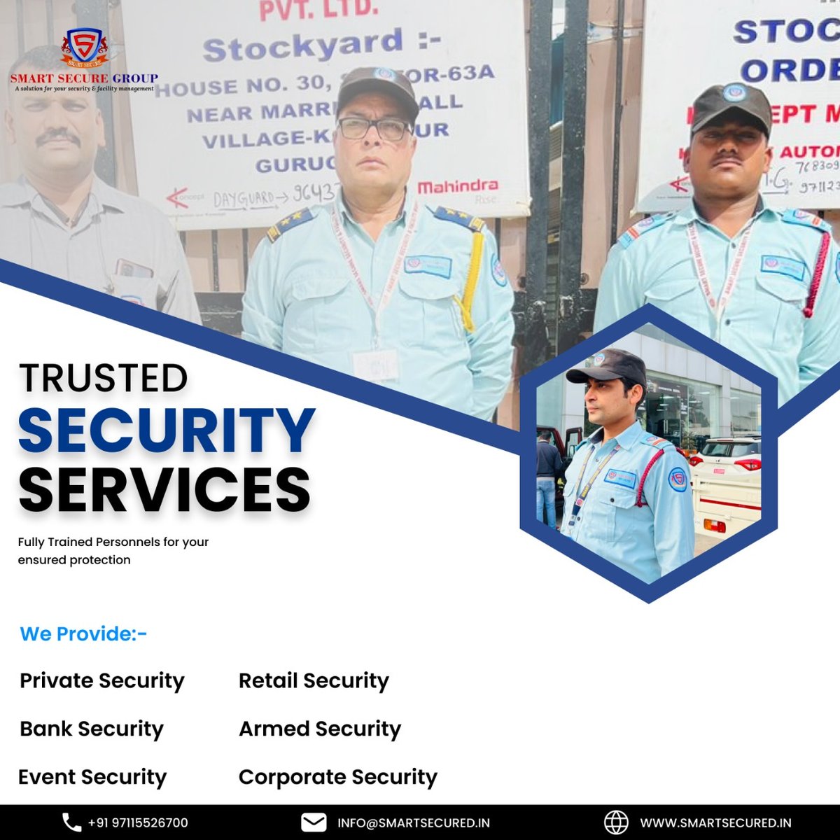 Smart_Secured's tweet photo. Choosing Security, Choosing Trust – Our Services Speak Louder than Words.

Call Us :- +91 9711526700
Visit our website: https://t.co/awhg4pekkE
Follow us: https://t.co/neHfVR9YNn

#smartsecurity #securityguars #smartguards #SmartSecurity #SecuritySolutions #bouncer https://t.co/PTHGkUeqBl