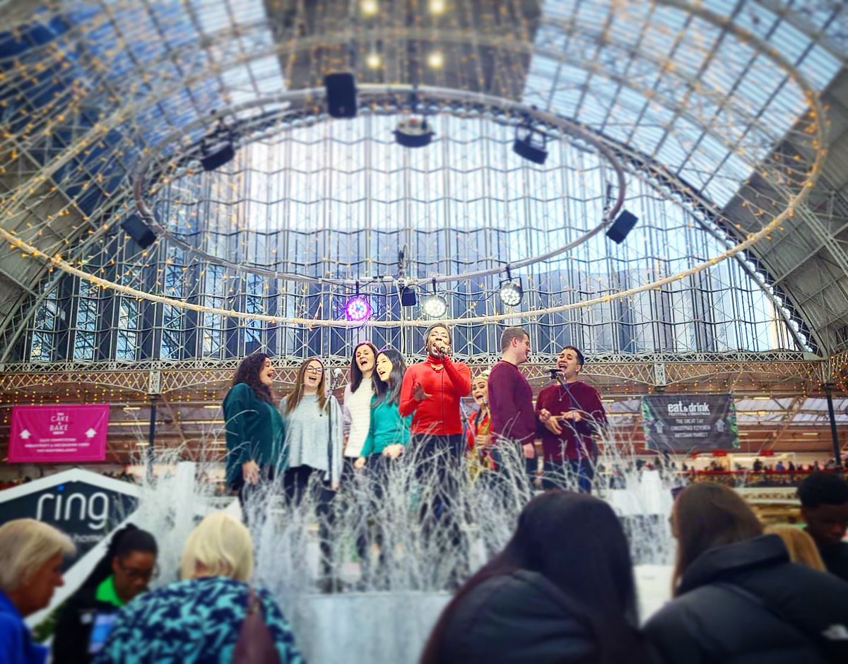 An action shot from one of our sets at the <a href="/ideal_home_show/">Ideal Home Show</a> Christmas event at @olympia_london this year. A very beautiful &amp; festive stage this year! ☃️❄️🎶
