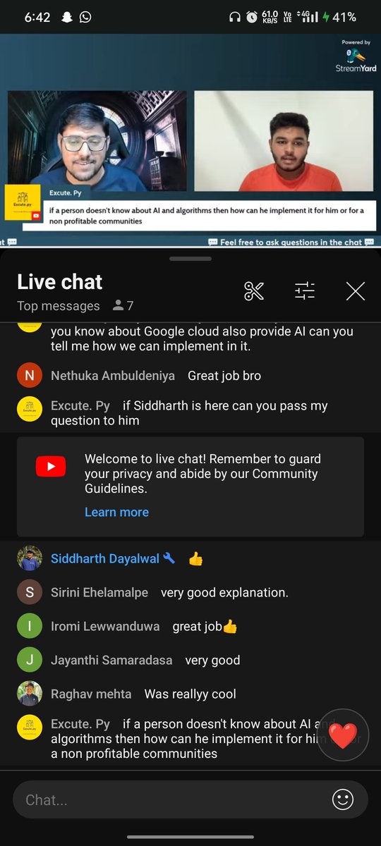 Aishwary_Gathe's tweet photo. Hey folks, I want to share. I joined today's YouTube live series of @hackthisfall The topic was great and the main thing was an 18 year old boy(name: shihan) explained it very well. He answered my question well. watch the live stream too. motivates the speakers too ❤️ https://t.co/2NLpCL6CRl