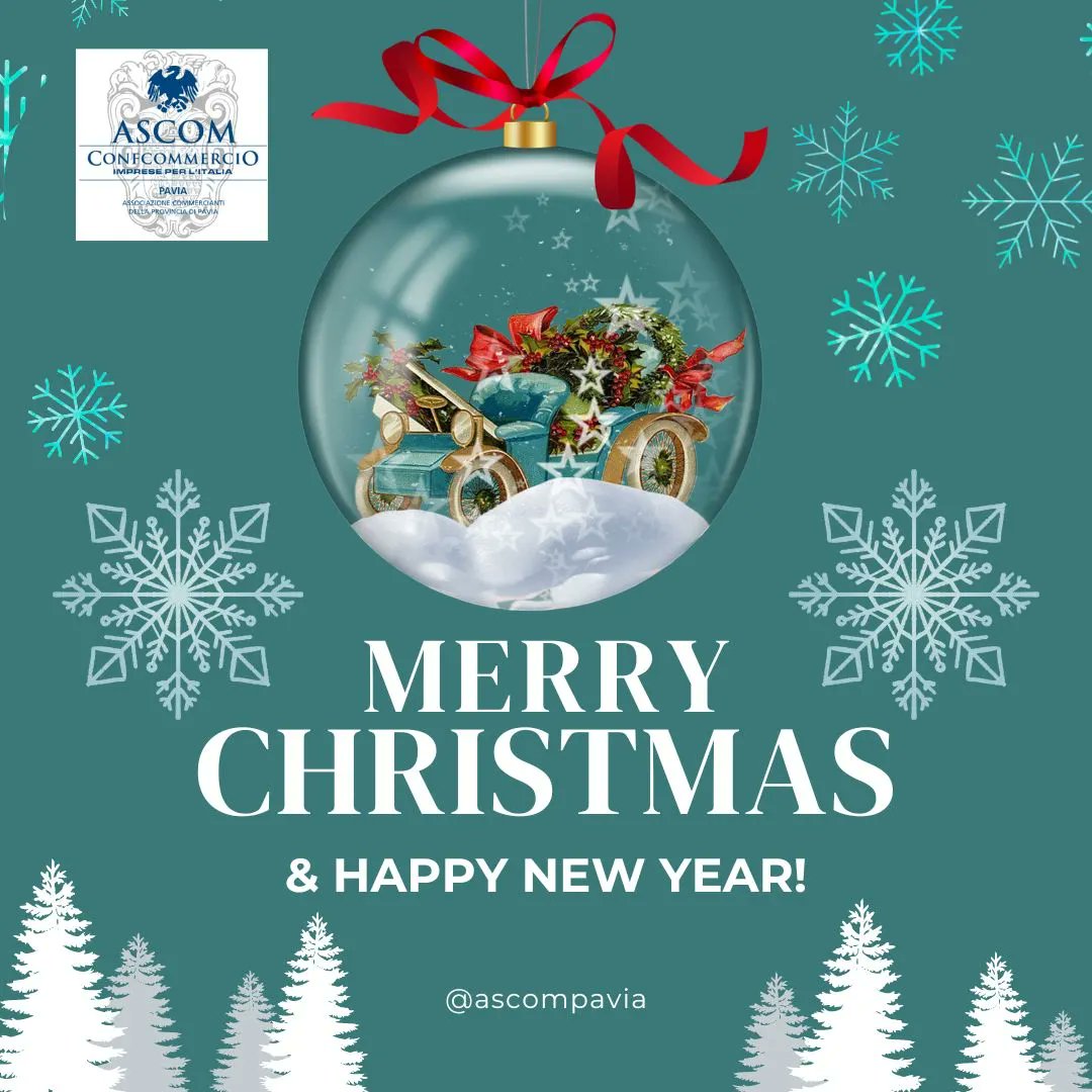 Si comunica che, in occasione delle #Festivitànatalizie, gli Uffici di tutte le sedi di @ascompavia rimarranno chiusi al pubblico da venerdì 22 dicembre 2023 a lunedì 01 gennaio 2024.
Riapriranno martedì 02 gennaio alle ore 09.00.