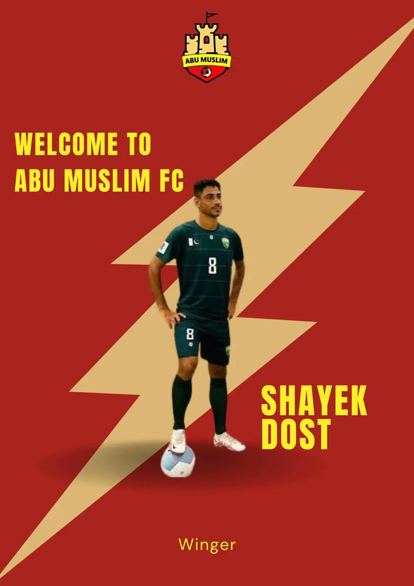 🇵🇰⚽🔄🚨 OFFICIAL: Pakistani winger SHAYEK DOST joins Afghanistan's Abu Muslim FC 🇵🇰⚽ #PakistanFootball