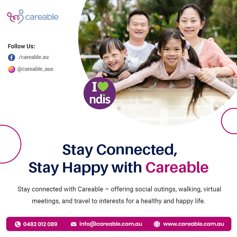 Stay Connected, Stay Happy with Careable

For more info, contact us at
🖥️ careable.com.au
📞 0482012089
📧 info@careable.com.au

#NDISCare #CommunityHealthcare #NursingAssistance #NDISSupport
#CareableMelbourne #HealthcareAtHome
#Careable #MelbourneHealthcare #ndisready