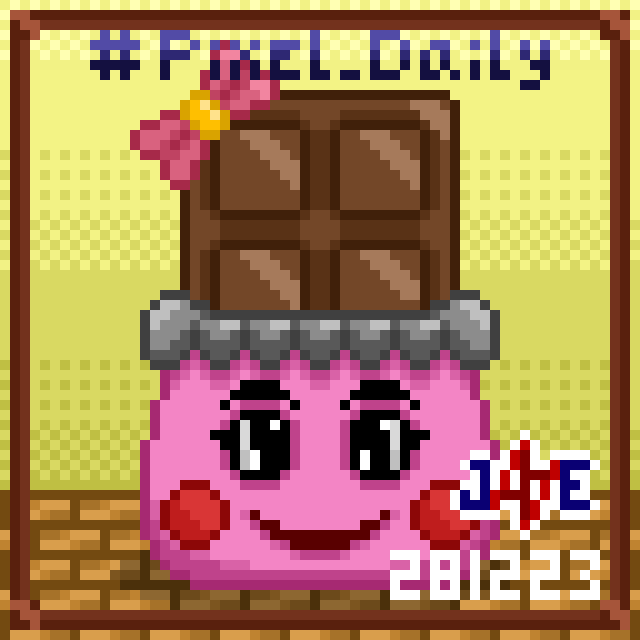 Jaaepixel's tweet photo. Hello guys, Today #pixel_daily number 13, I made this a "Cute Chocolate Pouch", hope you like and enjoy my art 🥰.
Please share and give some love ❤️.
#pixelart #VGenComm #opencommission #jaae_arts https://t.co/TAnpUGUTOR