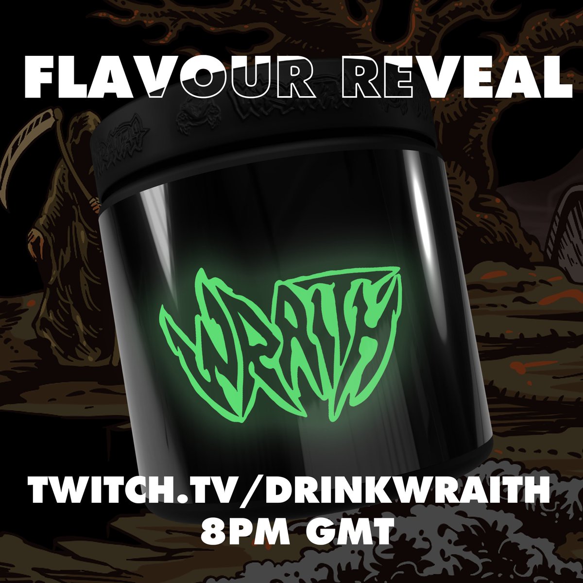 🚨Tonight at 8pm GMT on twitch.tv/drinkwraith🕒

Told you we'd do something before the year ends🖤