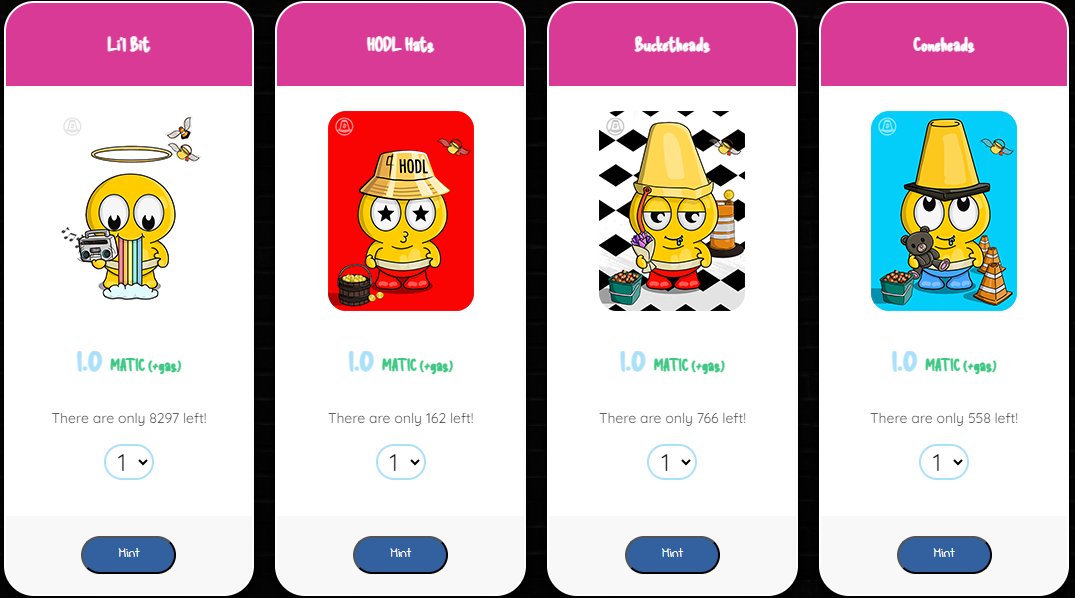 $CONE Lovers! 
You can mint a Li'l Bit the Baby Cone for just 1 $MATIC!
joeviani.app

#nft #NFTCommunity