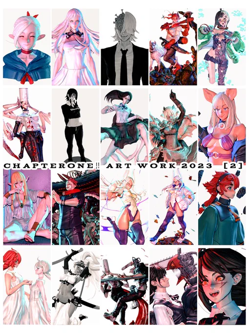 今年作った作品part.2
wipは除外してます
あと貼り忘れた物もいくつか
あったりします😓
チェンソーマン系がかなり多い!
簡単造形とかもあるけどまぁまぁ
作ったかな…
でももっとクオリティを上げて
沢山作れる様にならないと😤 