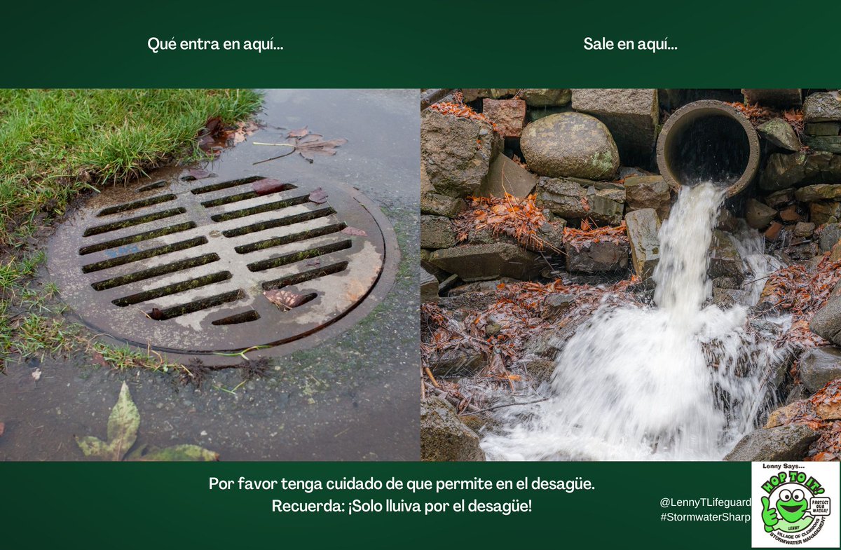 LennyTLifeguard's tweet photo. Stormwater Thoughtful Thursday!
Only rain goes down the drain! Pollutants such as animal waste, fertilizers, oil and grease, pesticides, trash and yard waste are carried directly to waterways where they are discharged with no treatment, polluting our waters. #StormwaterSharp https://t.co/NHqyPBsvj9