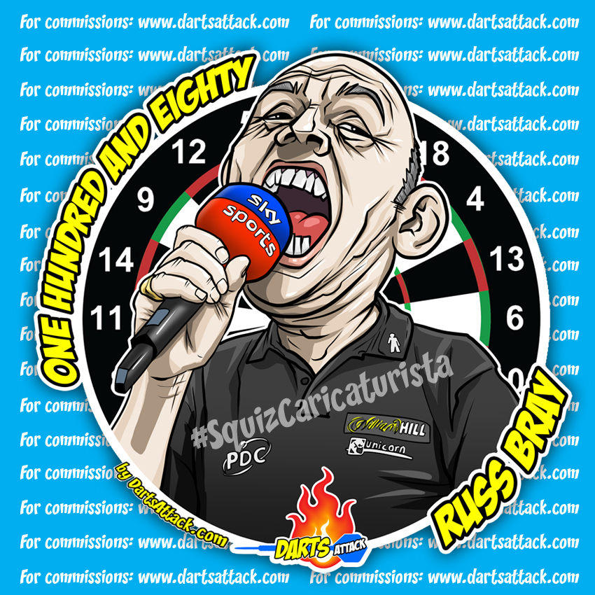 La voce inimitabile di #RussBray 
#DAZN180 #AlexandraPalace #WorldDartsChampionship #darts 
dartsattack.com