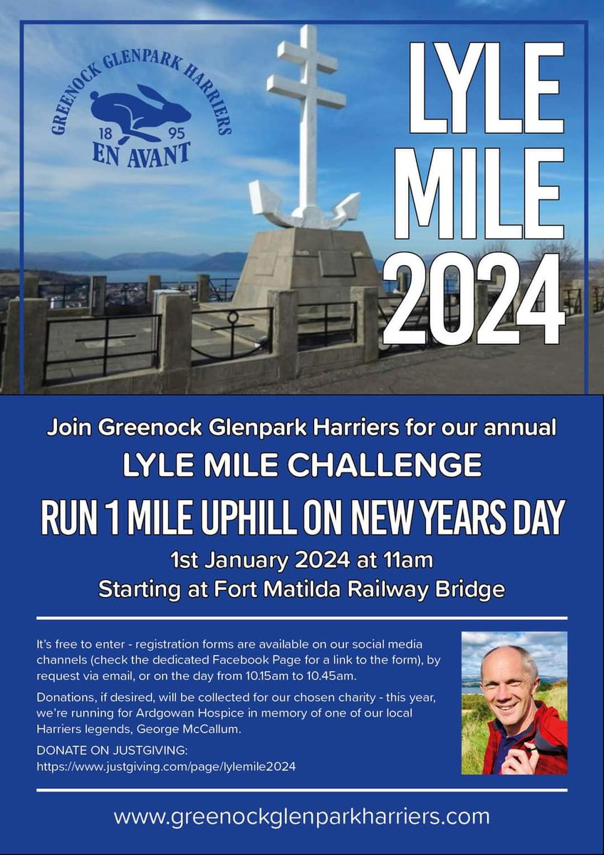 <a href="/GGHarriers/">Greenock Glenpark Harriers</a> getting near that time, if you're thinking of joining us, let us know 👍
En Avant
<a href="/scotathletics/">scottishathletics</a> <a href="/alikat50/">Alikat</a> <a href="/AndyMcCall87/">Andrew McCall</a>