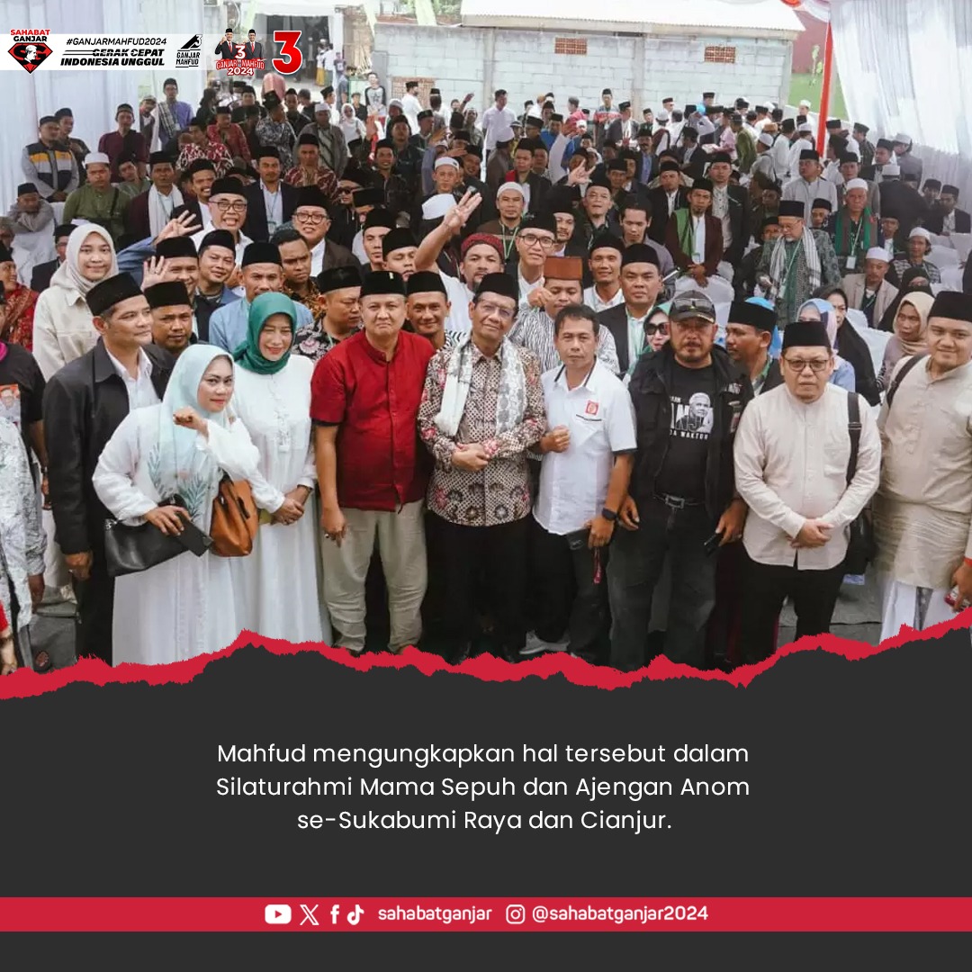 Kuliah umum Cawapres Prof Mahfud MD menekankan pentingnya sikap toleransi. Kalau Allah SWT mau, tentu manusia diciptakan 1 agama dan 1 ras saja.
Perbedaan adalah ujian Iman bagi kita.

#SahabatGanjar #GanjarPranowo #GenerasiGotongRoyong #GanjarUntukSemua #GanjarMahfud2024 #SatSet