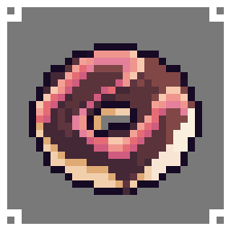 WheybiA's tweet photo. Bit more of pixel donut practice 🍩✨

#aseprite #pixelartist #pixelart https://t.co/ExD89FwW4j