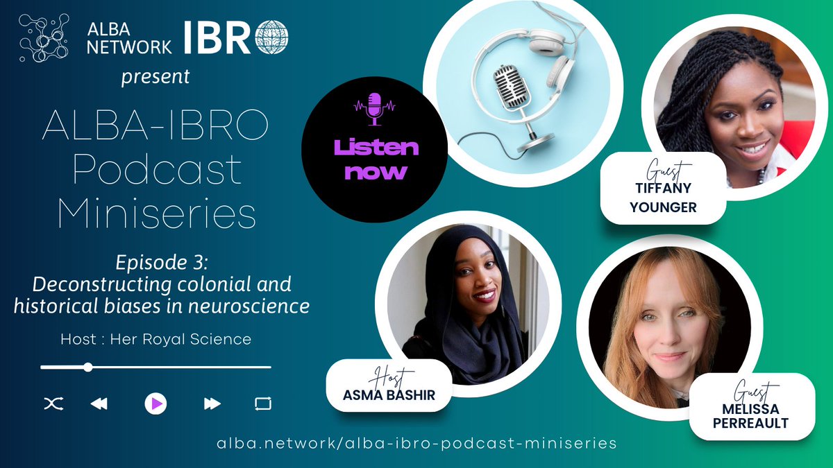 A new episode of the @network_alba-IBRO Podcast Miniseries on deconstructing colonial and historical biases in #neuroscience is out! 🎧 Listen to the episode: ow.ly/gYaa50QlsBp