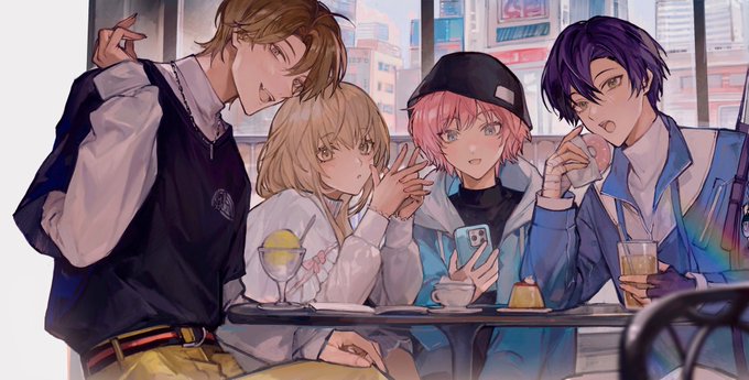 「brown hair cafe」 illustration images(Latest)