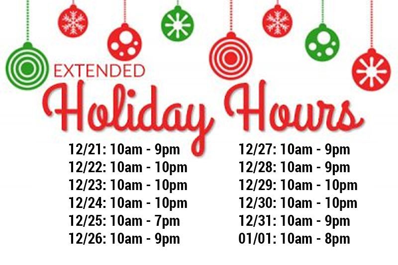 VideoGamesNYC's tweet photo. Here are our extended holiday hours for the rest of the year. We're going to have special holiday hours for Christmas Eve and Christmas Day. As well as New Years Eve and New Years Day! 

Happy Holidays Everyone!

#HolidayHours #Open365 #ShopLocal https://t.co/F2ANHTkUei