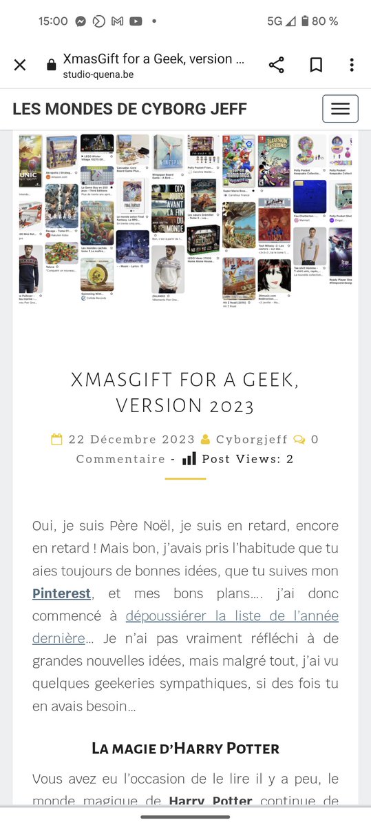 Un cadeau de Noël #Geek pour Noël ? #xmasgiftforageek2023

studio-quena.be/cyborgjeff/blo…