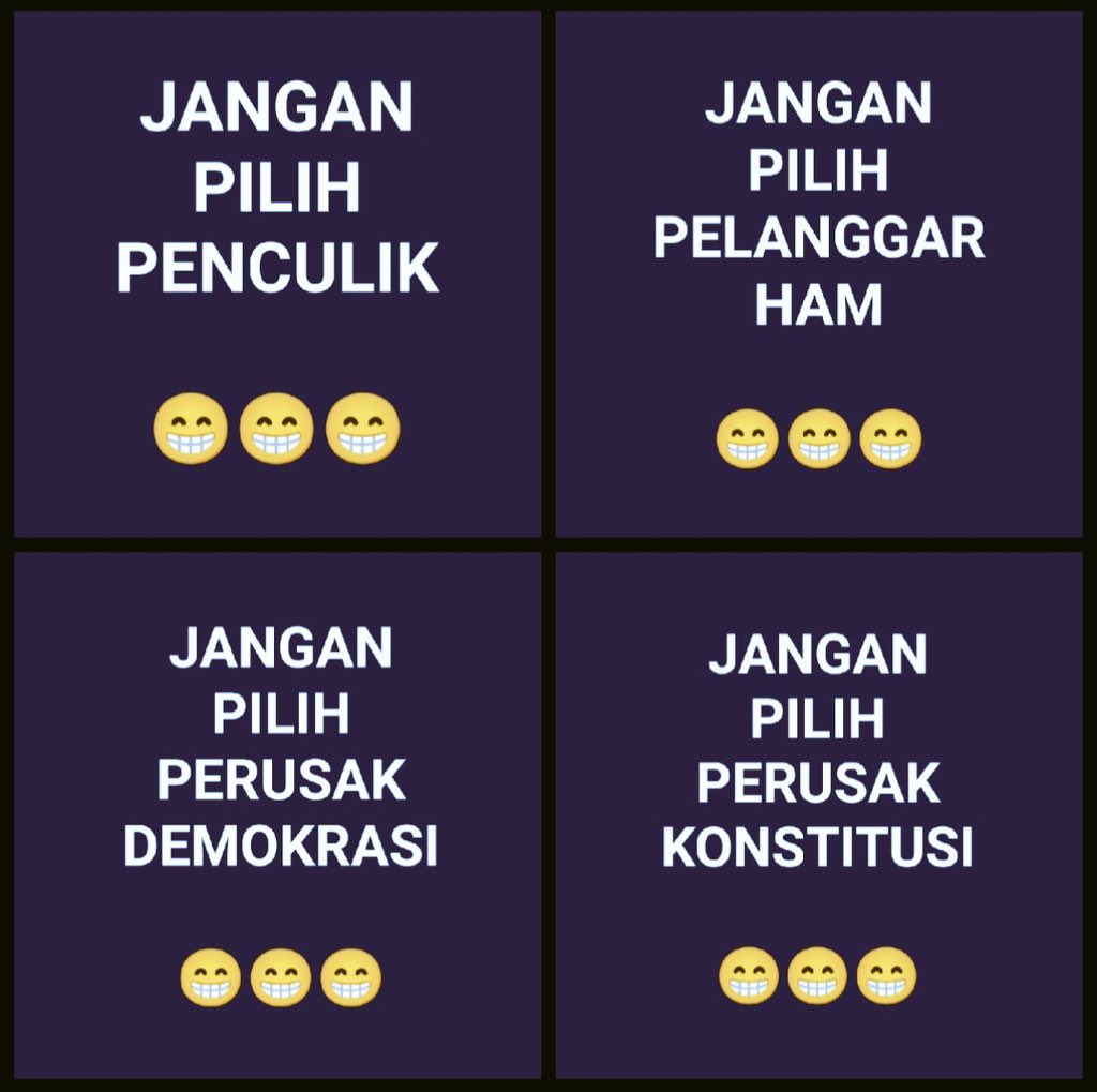 HartonoRian2's tweet photo. @Dennysiregar7 #AsalBukanPrabowo https://t.co/AGqP22Blm1