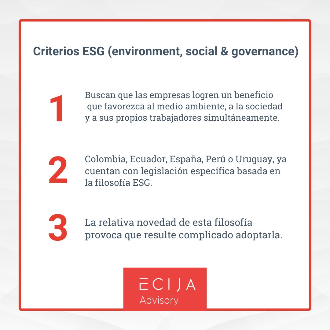ECIJA Uruguay trabaja a diario para prestar una asesoría ESG que ayude a nuestros clientes a operar acordes al nuevo sistema.

Contáctanos:
📞 +59899455958
🖥️ ecija.com/presencia-glob… 

#ECIJAAdvisory #ECIJAAdvisoryUruguay #ESG
