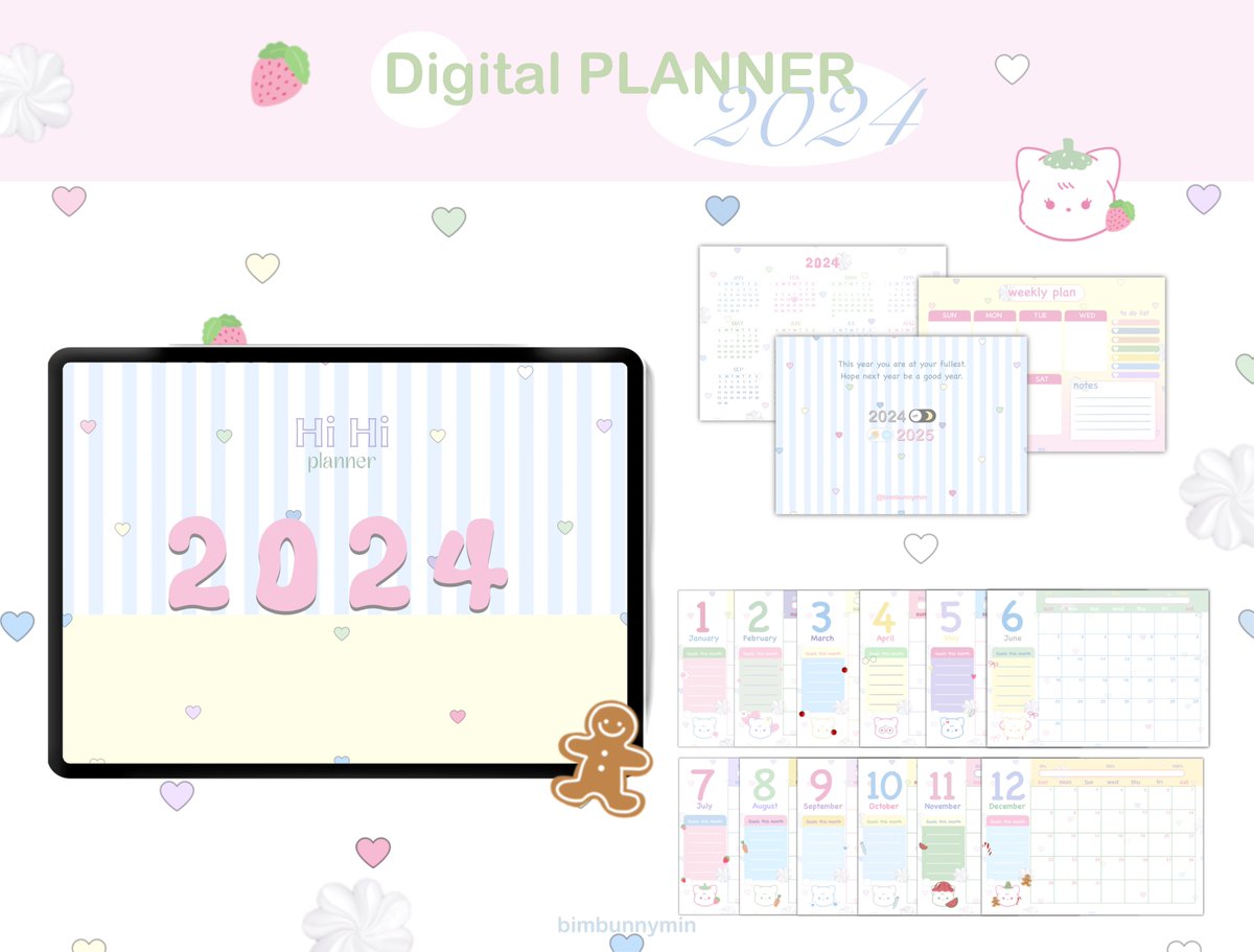 🍎Giveaway — 
            Digital file PLANNER 2024 

♡ pls rt or like before use naka ♡

❌don't use for commercial/repost
ห้ามนำไปแจกต่อ หรือ ใช้ในเชิงพาณิชย์นะคะ ❌

link in mention 🐕‍🦺🥨
#แจกpng  #แจกplanner #planner