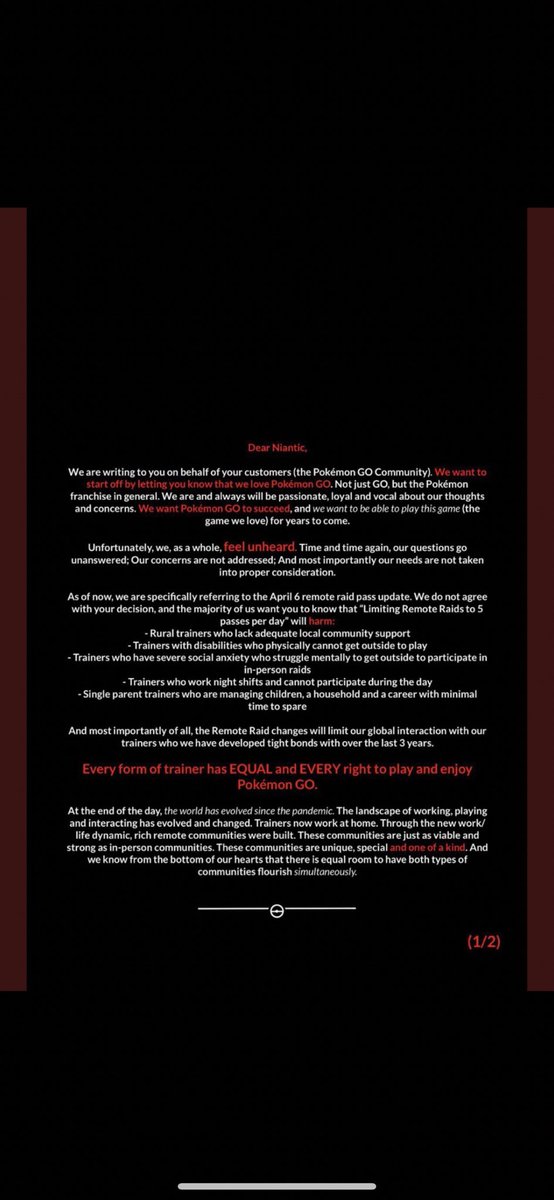 benwolf223's tweet photo. @PokemonGoApp #HearUsNiantic #HearUsNiantic2 #NianticDidNotListen
#NoTrainerLeftBehind https://t.co/9zrHTUIMvC