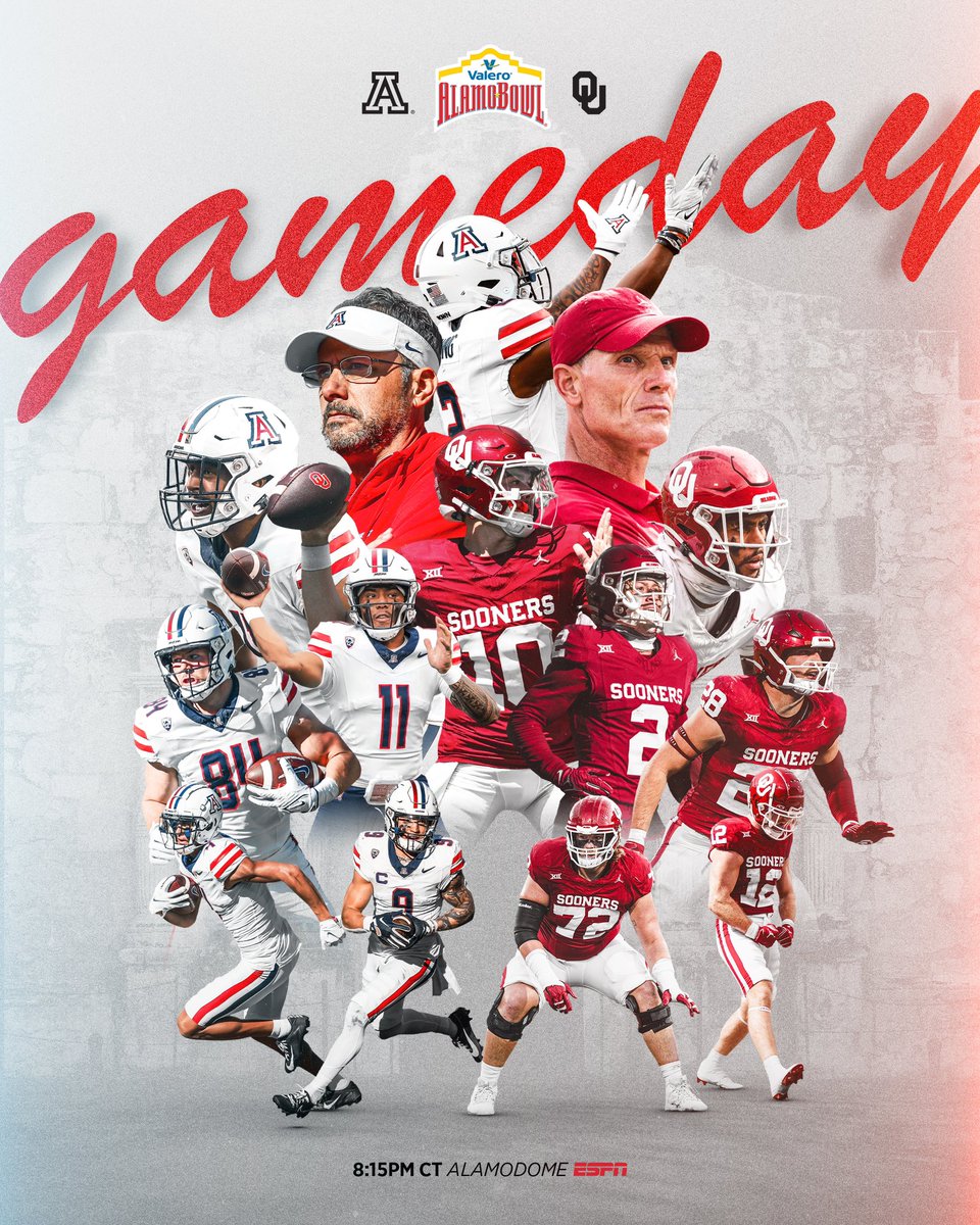 WAKE UP! It's game day! #beardown #boomersooner #valeroalamobowl