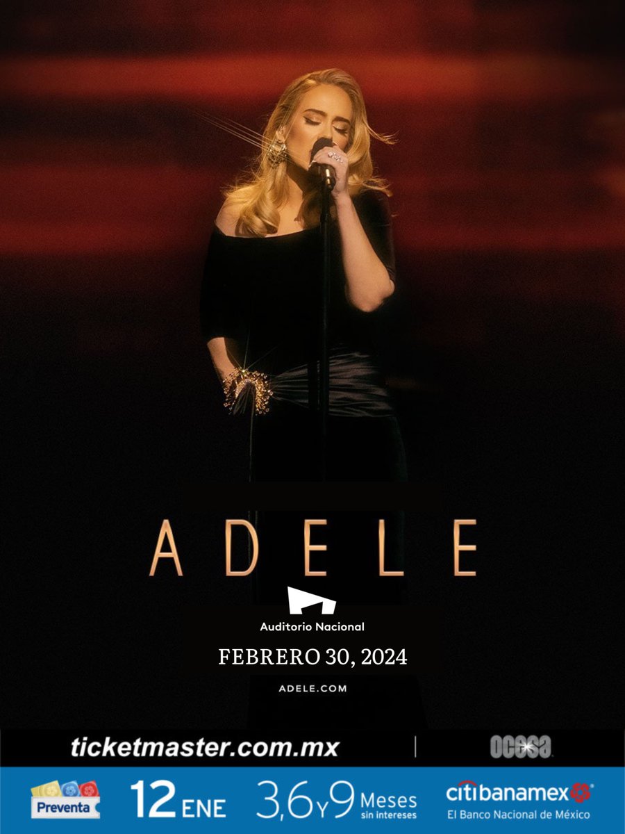 mx_tickets's tweet photo. ⭐️⭐️ADELE en México!!⭐️⭐️

🎟️Preventa Citibanamex 12 de enero
(Prestige 10 y Priority 11)

💵Precios: 
$600 a $5,500 + cargos

🔗Link: https://t.co/sv1OylDEYI 

(Aunque hoy es una prequeña broma, pronto un anuncio así será una realidad!!) https://t.co/ZF9YClcdkq