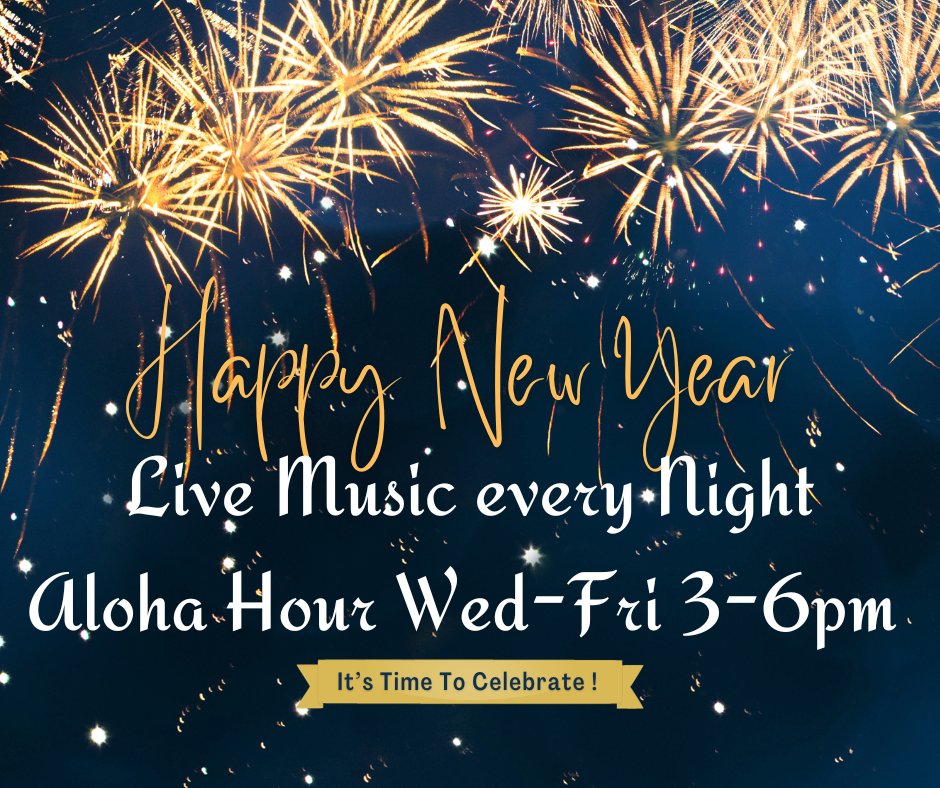 TheHonu's tweet photo. It's almost 2024! Come celebrate the last few days of the year with us! 

#newyearseve #cocktails #tikibar #tikilife #tistheseason #livemusic #alohahour #audiostar #happyhour https://t.co/mCEBoIOLEG