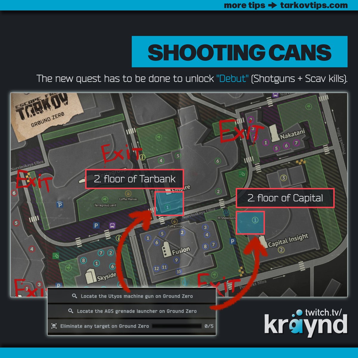 kraynd on X: “Missing the “Debut” quest from Prapor? You need to