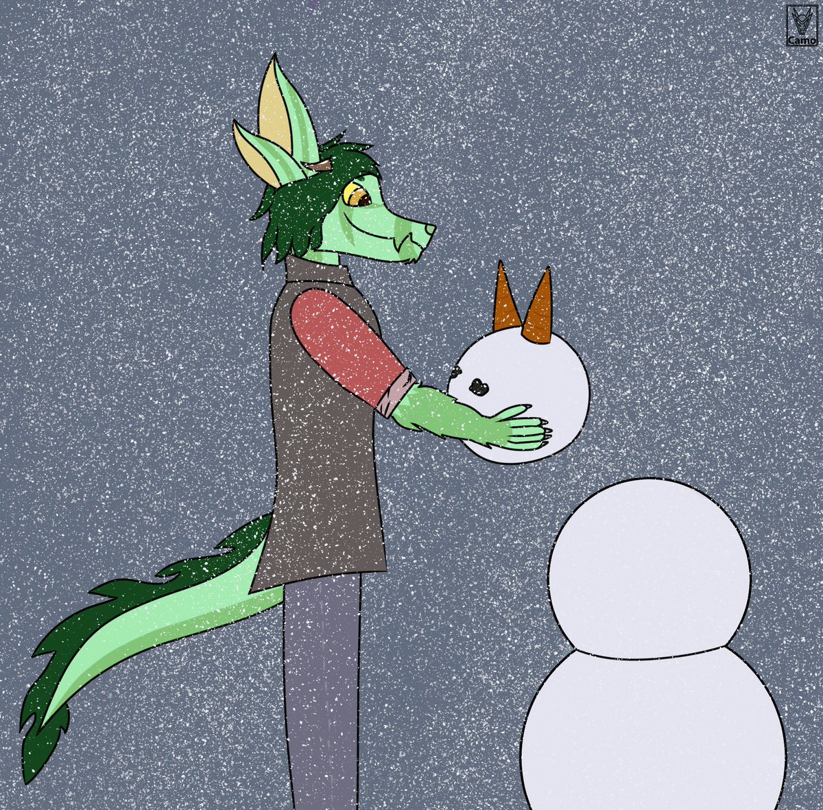 AdventureCamo's tweet photo. This year I decided to enter two Secret Santa art events on a few Discord servers I'm in. Managed to try out a few new things in the process as well. Honestly, it has been a nice way to challenge myself to draw more art in time for the new year. https://t.co/MvJKL8SsHg