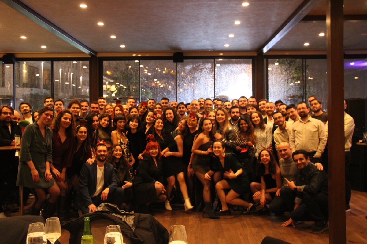 intenseye's tweet photo. What a night in Istanbul to celebrate the New Year 🕺

Our Turkey team gathered for an epic New Year's party — What a feeling to be in the same room, having a nice dinner, sharing laughs and stories, turning up the volume and dancing all night! ✨

#intenseye #HappyNewYear https://t.co/L5ZLQvQI80
