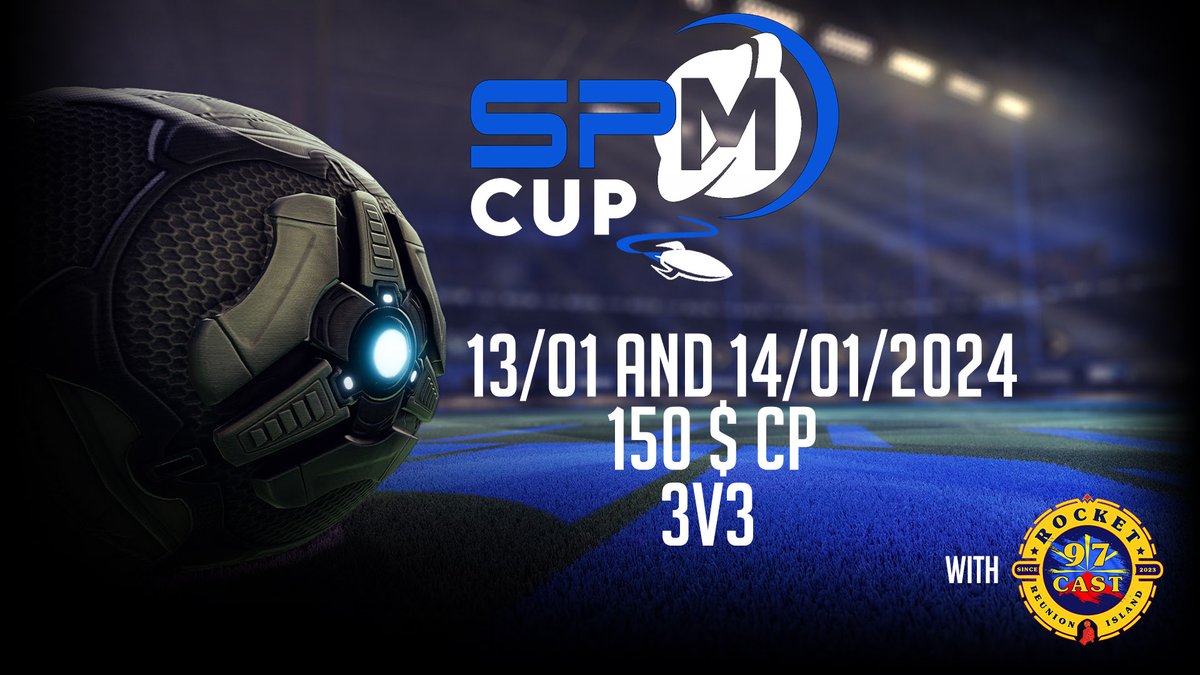 Rocket_97Cast's tweet photo. La nouvelle année arrive en force avec notre tout premier tournoi 3v3 co-organisé aux côtés de la @spmcorp dès les 13 et 14 janvier 😎 !
Inscrivez-vous dès maintenant : https://t.co/vEMF1pQZz3
Bonne Année 2024 à tous ! ✨
#RL974 #R97Cast #RocketLeague https://t.co/3UaFc5TV7Y