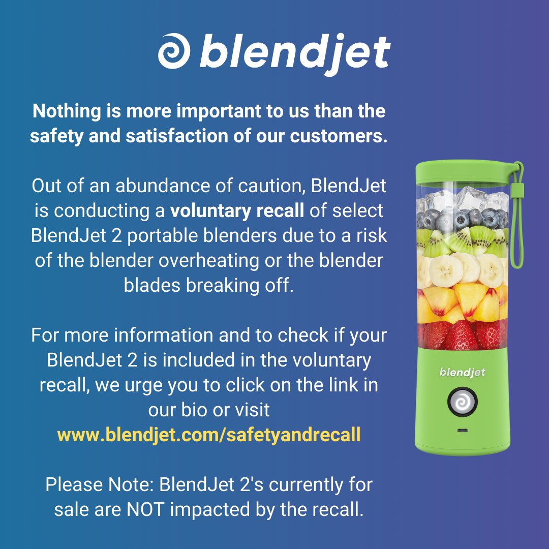 BlendJet 2 Portable Blender, 2 Pack